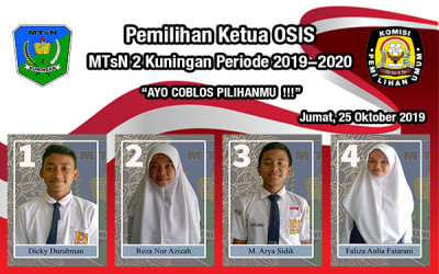 Pemilihan Ketua OSIS MTsN 2 Kuningan Periode 2019-2020